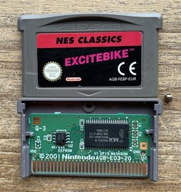Excitebike Nes Classics Advance Nintendo Gameboy Advance Game, GENUINE!