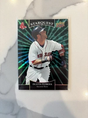 Upper Deck Starquest Emerald 2009 raro Dustin Pedroia Boston Red Sox #SQ-38 Foto 1 de 2