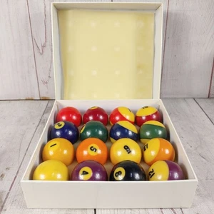Vintage Harvard Sports Regulation 2-1/4" Billiard Balls Pool P0503 w/Box - USED - Picture 1 of 6