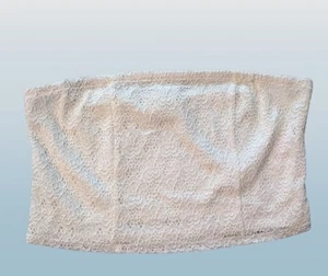 No Boundaries weißes Spitzen-Crop-Top/Bandeau trägerlos Junior Größe XL - neu mit Etikett gefüttert - Bild 1 von 11
