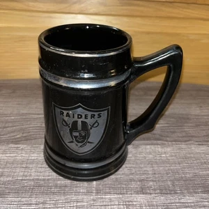 Tazza birra LA Raiders Stein ceramica vintage nera - Foto 1 di 6