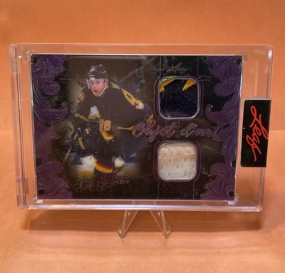 2022 Leaf Art of Hockey Objet D’art Pavel Bure Dual Relic Purple /5 Canucks HOF - Image 1 of 4