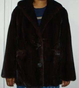 Stunning Finest Quality Ranch Mink Fur Jacket Size 4-6 EXCELL COND Free Shipping - Picture 1 of 6