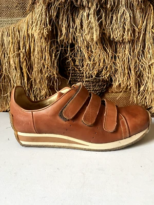 Sandalia Shellys London 154 de cuero marrón con correa al tobillo para mujer talla 12 Foto 1 de 4