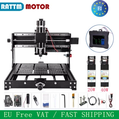 3020 Plus 500W GRBL 20W 40W CNC Laser Router Milling Cutting Machine Controller - Bild 1 von 4