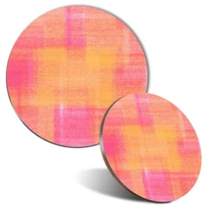 Maus Matte & Untersetzer Set - Rosa Orange Grunge Muster #2845 - Bild 1 von 8