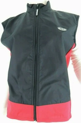 Chaleco de ciclismo Pearl Izumi para mujer negro rojo talla mediana forrado de lana poliéster Foto 1 de 4