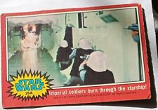 Star Wars Card - Series 2 - 26A - Imperial soldiers burn through the starship!