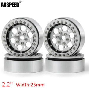 Llanta de metal Beadlock de 2,2"" para RC 1/10 Crawler Axial Wraith SCX10 TRX4 F350 - Imagen 1 de 7