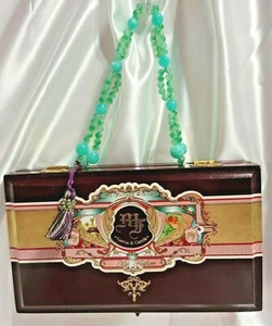 BOLSO CAJA CIGARROS HECHO A MANO con tema POLKA DOT, marca MI PADRE, estuche, sin usar, FS - Imagen 1 de 12