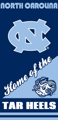 North Carolina Tar Heels Beach Towel 28"x58" Cover