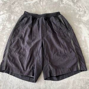 Lululemon Pace Breaker Short 9" Men Medium Charcoal Gray Lined Pockets Yoga Run - Picture 1 of 15