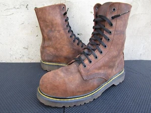 Botas de Combate Dr. Martens Gamuza Años 90 De Colección Puntera de Acero Hechas Inglaterra Reino Unido 9 | EE. UU. 10 - Imagen 1 de 10