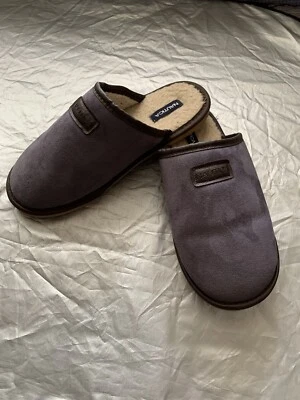 Zapatillas sin cordones de piel de oveja Nautica Somersby de microgamuza para hombre, talla 9-10 azules Foto 1 de 4