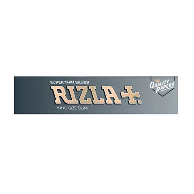 RIZLA SILVER KING SIZE SLIM ULTRA THIN ROLLING PAPERS ORIGINAL - Image 1 of 3