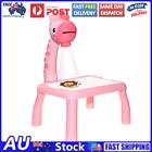LED Projector Drawing Table Toys Writing Board with Music (Pink Giraffe)