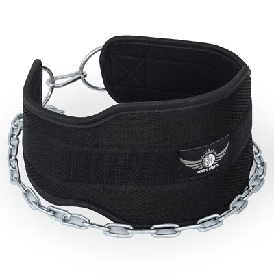Dipping Belt Body Workout Weight Lifting Dip With Chain Exercise Gym Training - Image 1 of 4