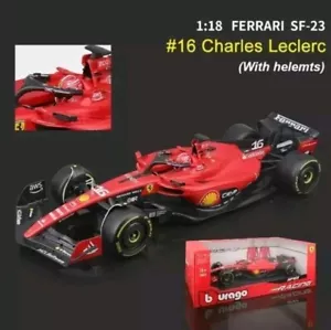 Bburago 1:18 Ferrari F1 Car Model Ferrari SF23 #16 Charles Leclerc - Picture 1 of 1