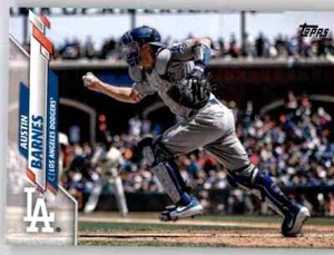 2020 Topps Series 1 Austin Barnes Base Card MLB PWE Set Break Dodgers #80 - Picture 1 of 2