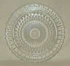 2889 Clear by Federal Glass 11-3/8" Footed Cake Plate Dots Panel Sunburst Center