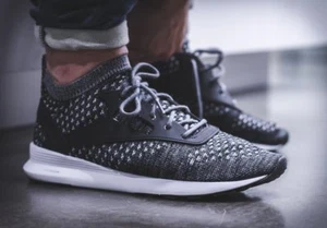 Men Reebok Classic Zoku Ultraknit Runner Black Sneakers DMX Lite Foam Sockfit - Picture 1 of 8