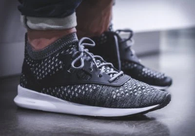 Men Reebok Classic Zoku Ultraknit Runner Black Sneakers DMX Lite Foam Sockfit - Image 1 of 4