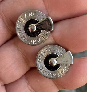 MONTBLANC Round SS Cufflinks - Picture 1 of 5
