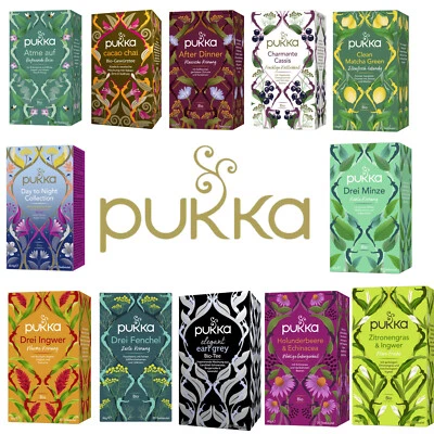 Pukka Tee alle Sorten von A - Z Bio Teebeutel, Bio Tee, Pukka Herbs Tea Fair - Bild 1 von 4