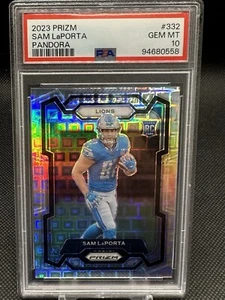 Sam LaPorta 2023 Panini Prizm #332 Pandora /400 PSA 10 Rookie (RC) Lions - Picture 1 of 5