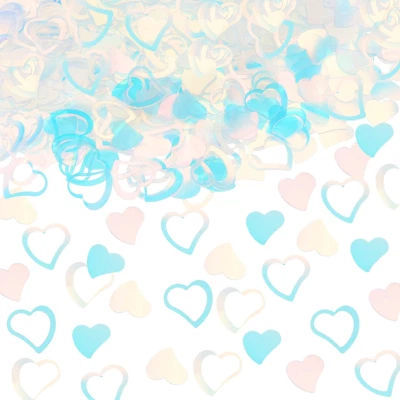 1200Pcs любовь сердце в форме конфетти, стол свадебное украшение, блестящий конфетти f - Изображение 1 из 4