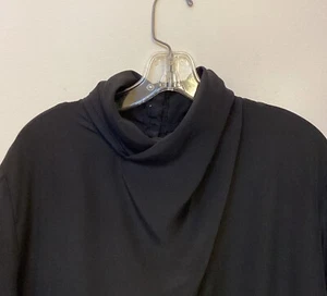 la chine classic by galinda wang vintage schwarz Plissee Swoop Neck Bluse 36/16W - Bild 1 von 11