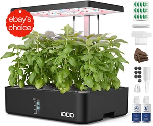 Smart Hydroponics Growing System Indoor Garden Kit LED Light Adjustable Timer - Picture 1 of 12