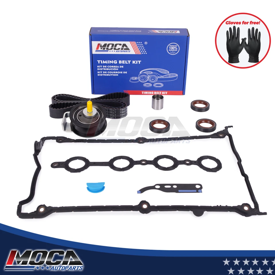 Kit de correia dentada conjunto de junta de tampa de válvula para 97-00 Audi A4 Quattro VW Passat 1.8L - Imagem 1 de 4