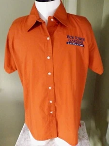 BOK TOWER GARDENS HORTICULTURE UNIFORM SHIRT * ORANGE * LADIES S * LAKE WALES FL - Picture 1 of 6