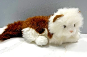 Rarität Vintage Plüsch Creations Inc realistische Perser weiß braun Katze Stofftier - Bild 1 von 7