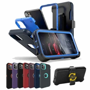For Apple iPhone 11 Pro Max Case Hybrid Shockproof Armor Cover With Belt Clip - Picture 1 of 19