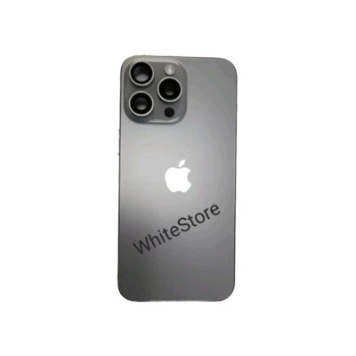 Genuine iPhone 15 Pro Max Housing Natural Titanium Pristine Condition With Parts - Image 1 of 4