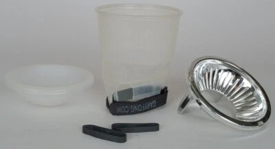 EX+ Gary Fong Light Sphere P4 White Flash Diffuser with Cap and Chrome Dome - Image 1 of 4