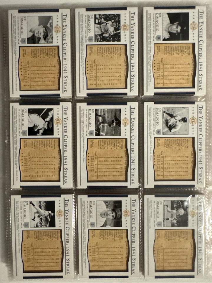 2003 Play Ball The Yankee Clipper:1941 Streak Upper Deck 完整套装 56 张卡 — 第 1/4 张图片