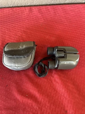 Minolta Compact Binoculars 8X23 7° Multi Coated Black With Carry Bag & Strap - Image 1 of 4