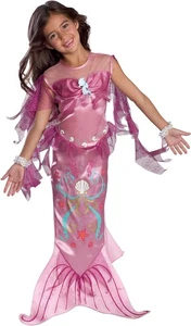 Rubie's Official Pink Mermaid Costume, Kids, Fancy Dress 6-8 Years - Picture 1 of 10