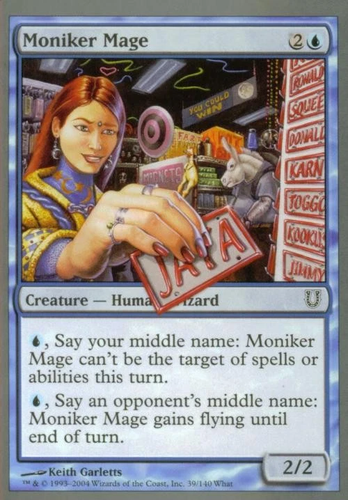 Moniker Mage - Near Mint MTG Unhinged - Image 1 of 1