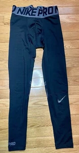 Nike Pro Leggings Mens Small Black Dri-Fit Compression Pants Training Gym - Picture 1 of 7