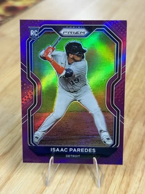 2021 Panini Prizm #43 Isaac Paredes Purple Prizm - Image 1 of 2