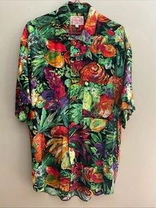 Vintage Jams World 30th Anniversary Shirt Hawaiin Fruit Small - Picture 1 of 7