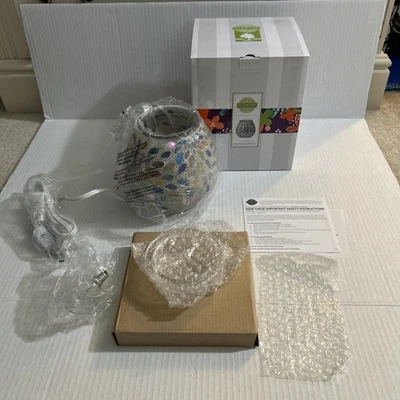 Scentsy WAX MELT WARMER Full Size PEARLESCENT PETALS Mosaic Electric Plug-In New - Image 1 of 4