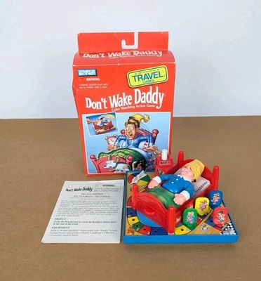 Vintage Don't Wake Daddy! Travel Board Game Parker Brothers 1993 Complete In Box - Image 1 of 4