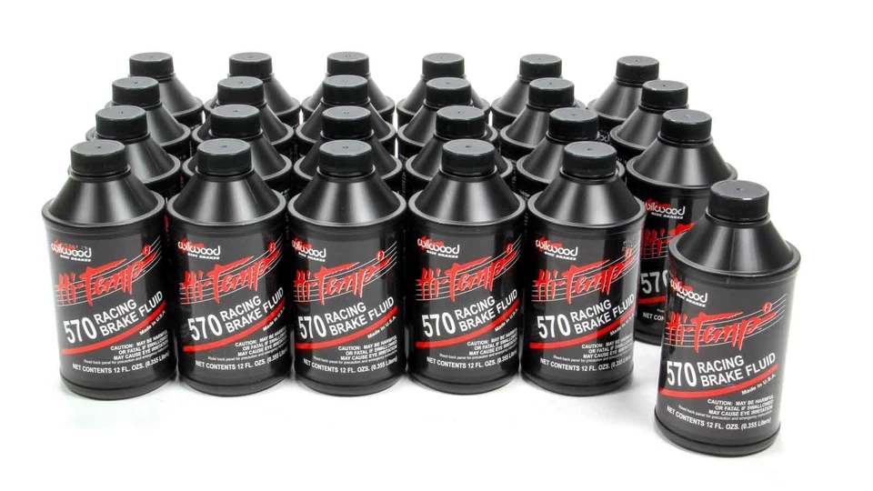 WILWOOD Brake Fluid 570 Temp Case (24) 12oz 290-0633 — 第 1/1 张图片
