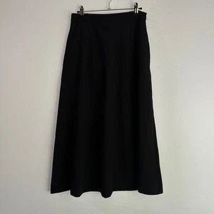 NWT Alysi Chocolat Black New York Classic A-Line Midi Skirt Sz 4 - Picture 1 of 8