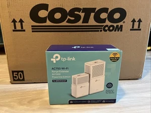 TP-Link AC750 AV1000 Wi-Fi Range Extender TL-WPA7510 KIT Powerline Edition - Picture 1 of 8